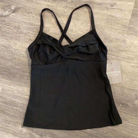 NWT! Athleta black Twister Tankini Top - Picture 6 of 8
